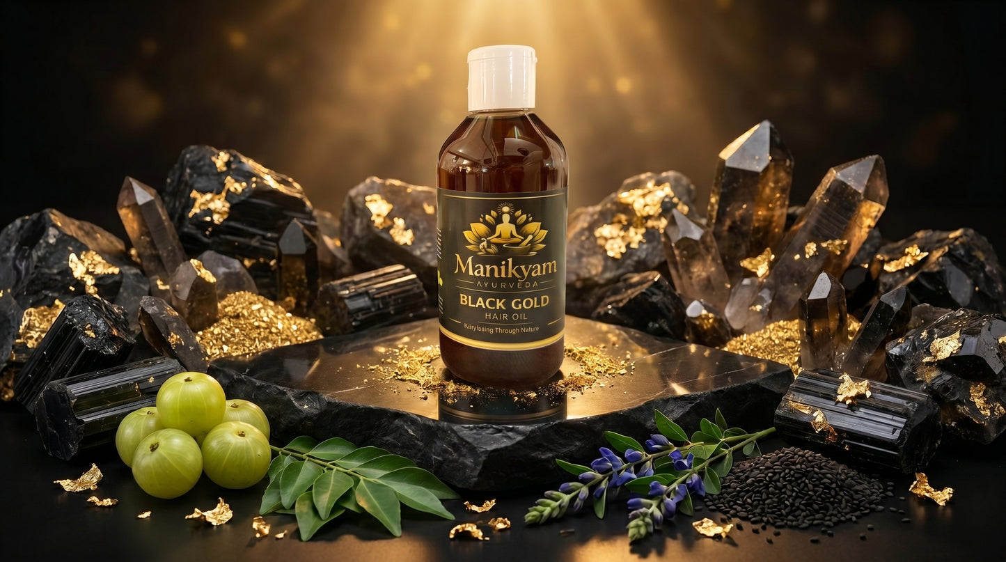 Black Gold Revitalizing Hair Oil – Natural Growth & Grey Reversion