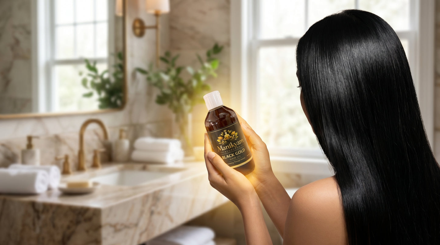 Black Gold Revitalizing Hair Oil – Natural Growth & Grey Reversion