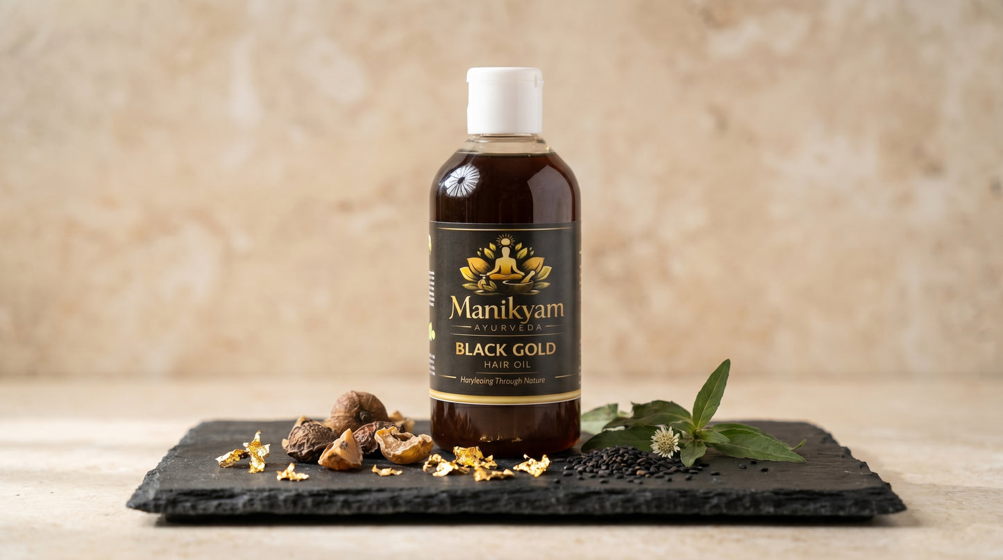 Black Gold Revitalizing Hair Oil – Natural Growth & Grey Reversion
