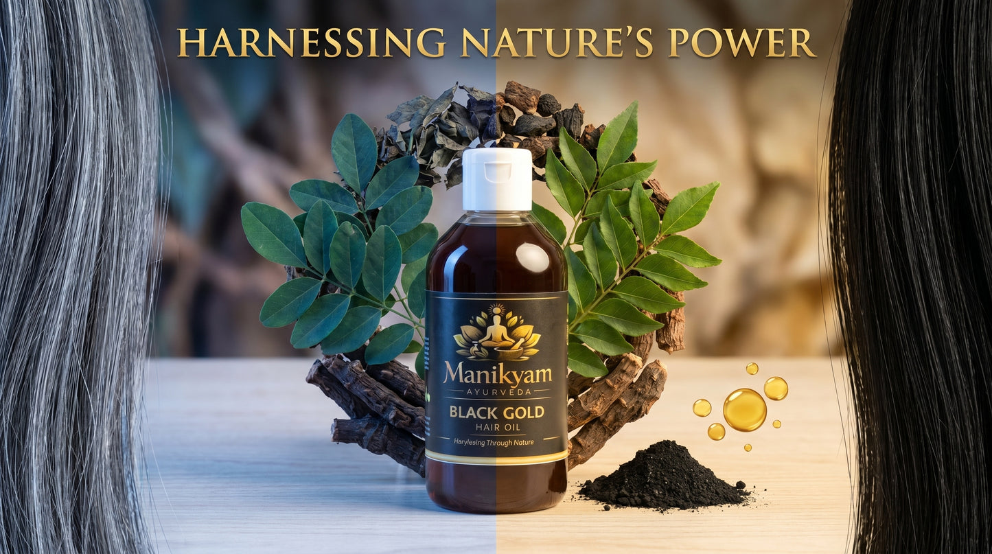 Black Gold Revitalizing Hair Oil – Natural Growth & Grey Reversion
