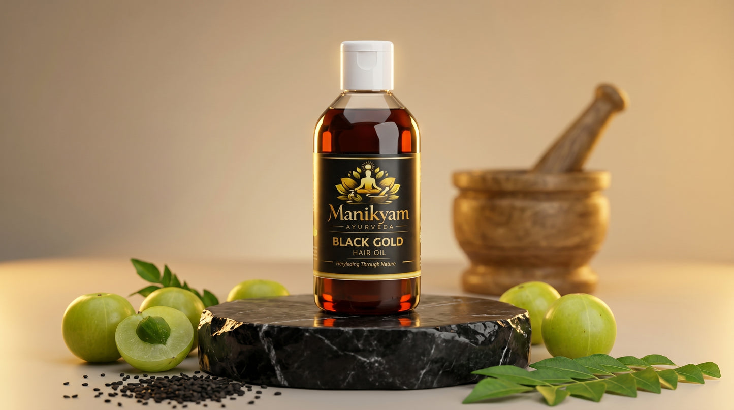 Black Gold Revitalizing Hair Oil – Natural Growth & Grey Reversion