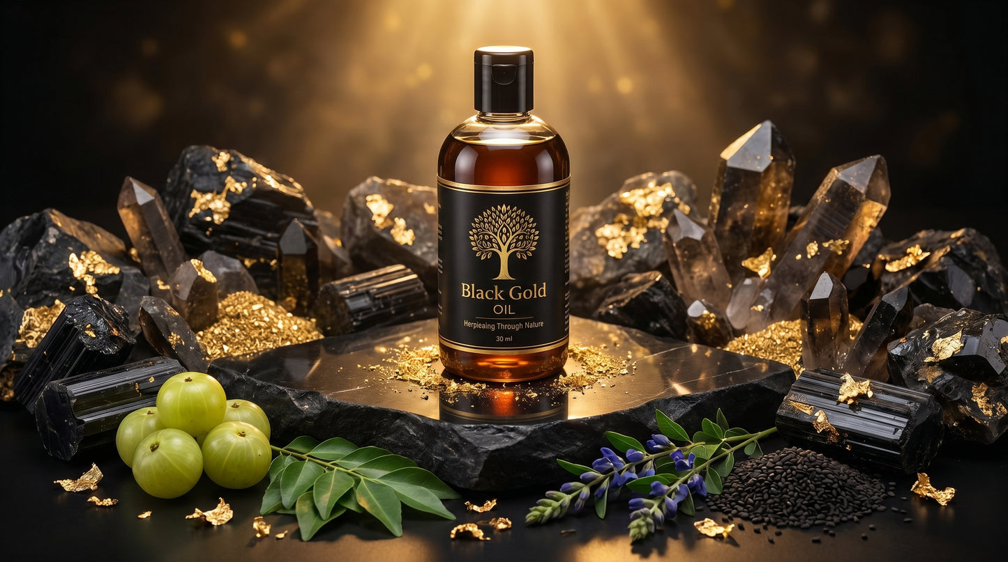 Black Gold Revitalizing Hair Oil – Natural Growth & Grey Reversion