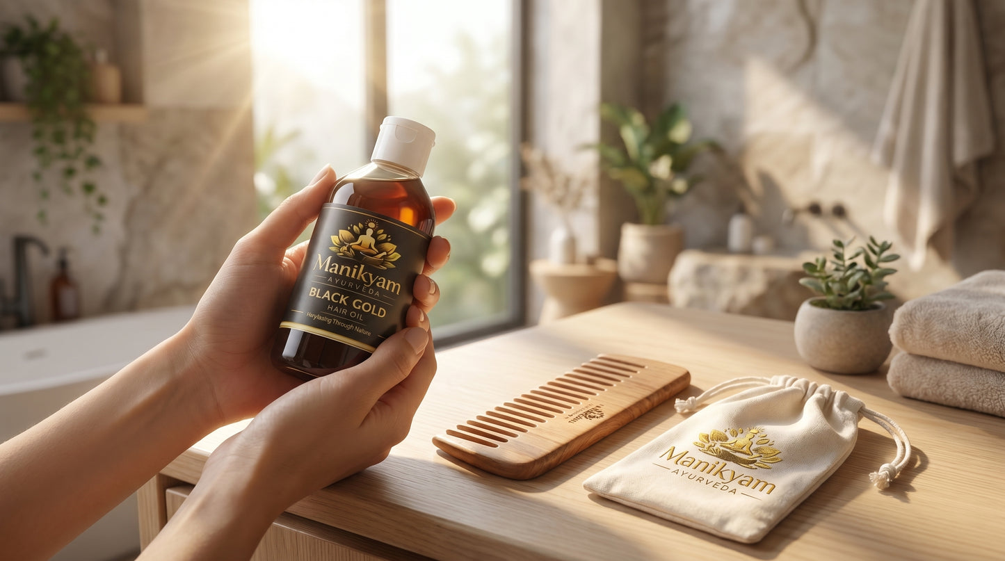 Black Gold Revitalizing Hair Oil – Natural Growth & Grey Reversion